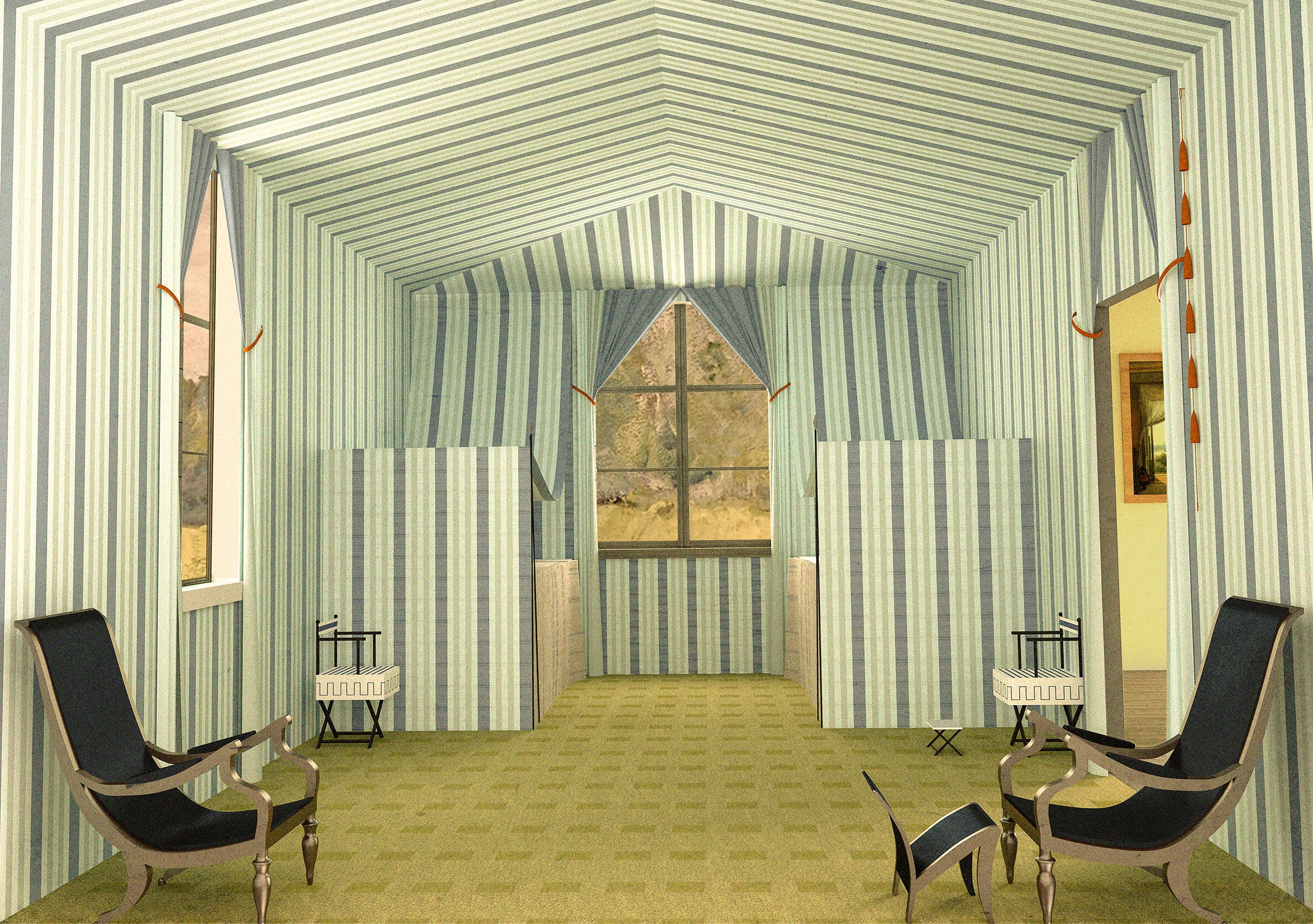 Reconstruction of Karl Friedrich Schinkel, Tent Room (1830)