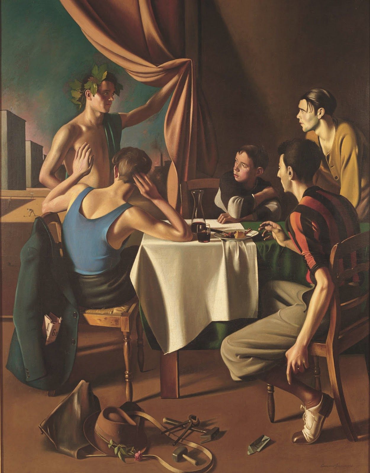 Bacchus at the tavern