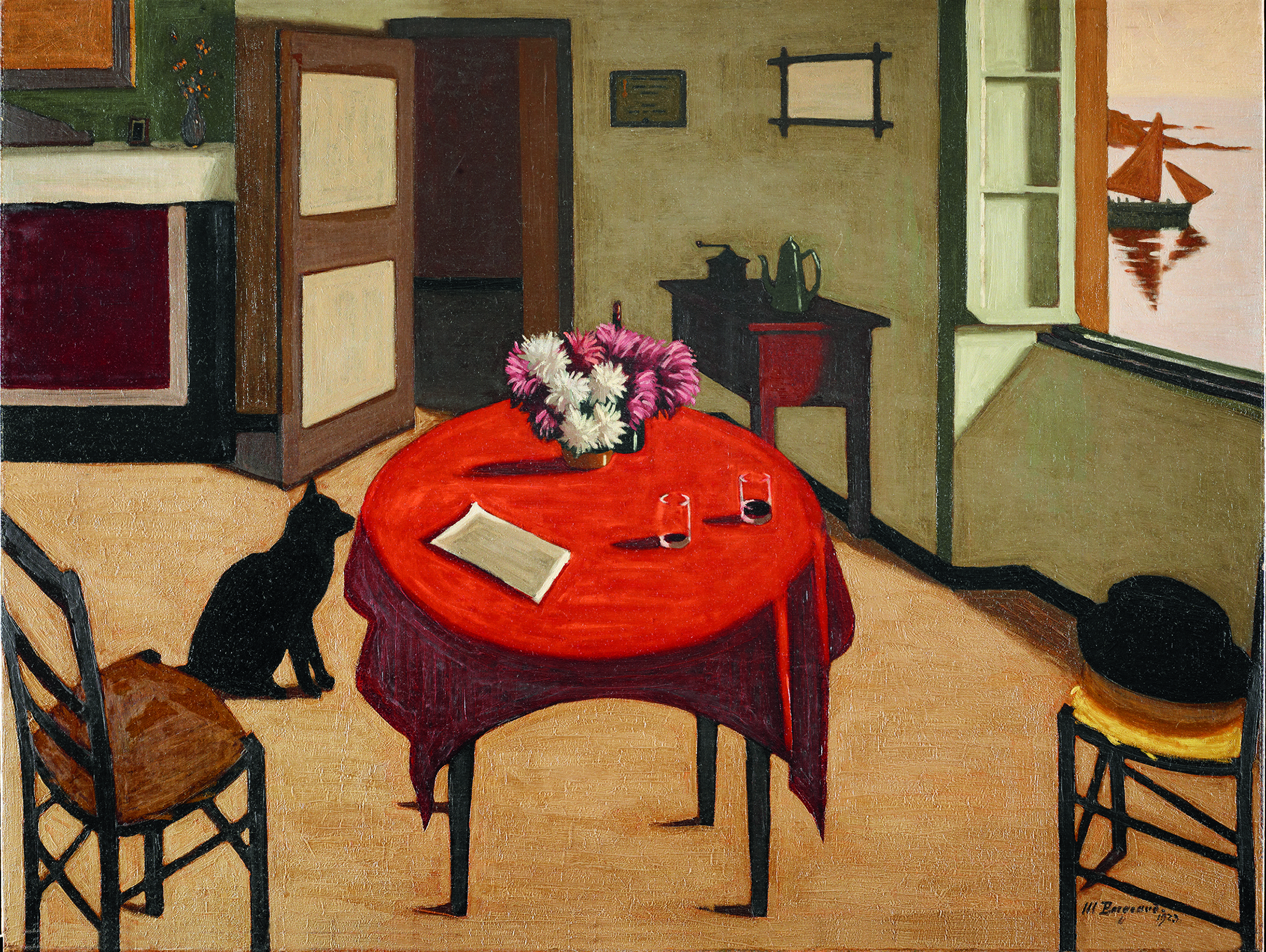 Interior with Two Glasses