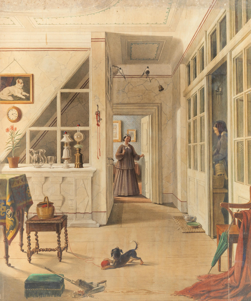 Biedermeier Interior with a Porch