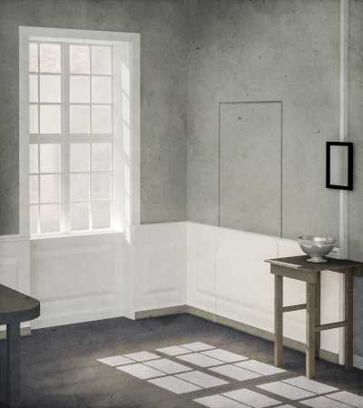 Deconstruction of Vilhelm Hammershøi,  The Four Rooms (1914)