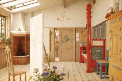 Reconstruction of Carl Larsson, The Studio (1899)