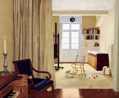 Reconstruction of Eduard Bäumer, Bedroom (1933)