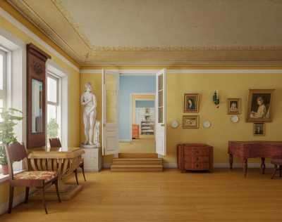 Reconstruction of Kapiton Zelentsov, In The Rooms (1820-1830)
