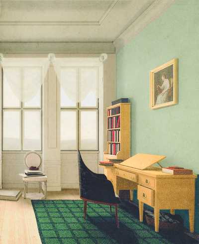 Reconstruction of Georg Friedrich Kersting, Reinhard’s Study Room (c. 1811)