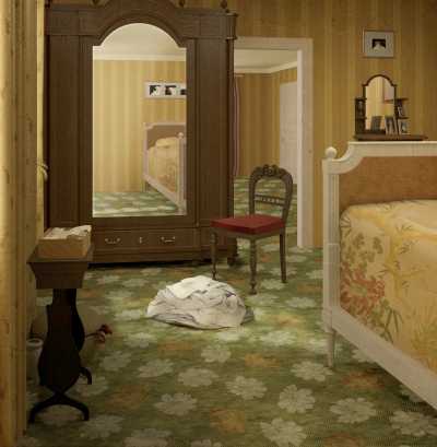Reconstruction of Félix Vallotton, Interior with Two Figures (1904)