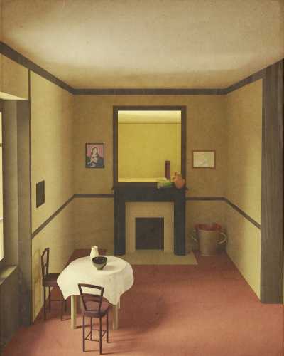 Deconstruction of Marius Borgeaud, The Two Bedrooms and The Lady at the Table (1922)