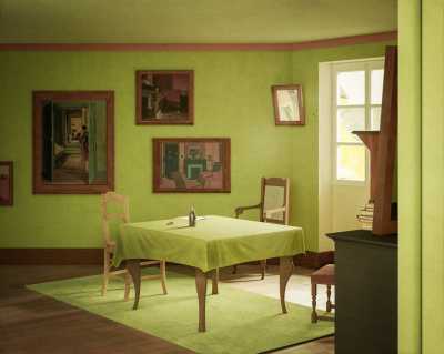 Deconstruction of Marius Borgeaud, The Green Bedroom (1909)