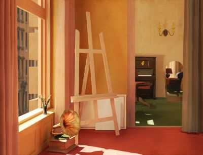 Deconstruction of Edward Hopper, Eleven A.M. (1926)