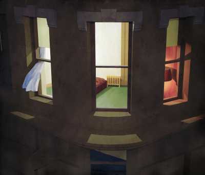 Reconstruction of Edward Hopper, Night Windows (1928)
