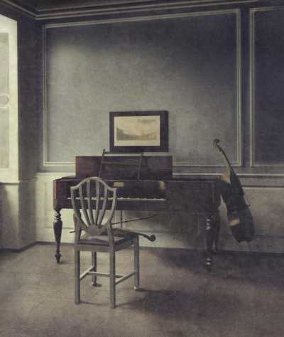 Reconstruction of Vihelm Hammershøi, Music Room (1907)
