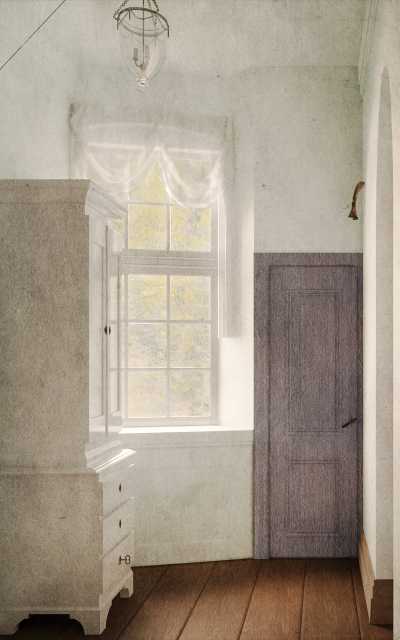 Reconstruction of Georg Achen, The Dream Window in the Old Liselund Castle (1903)