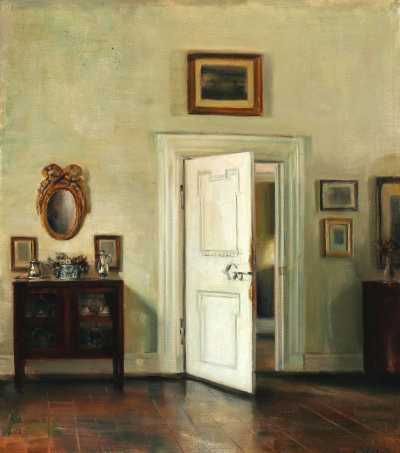 Interior with Open Door and Mirror