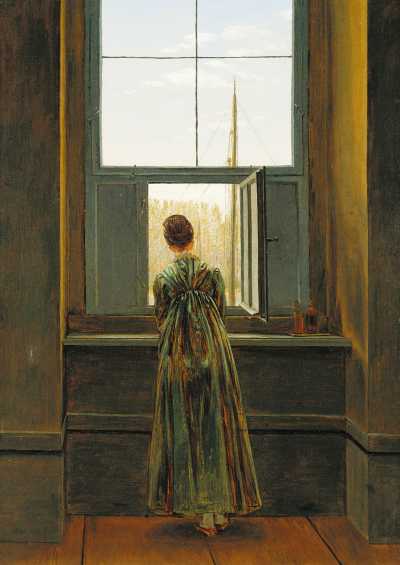 Caroline Bommer at the Window or Woman at the Window
