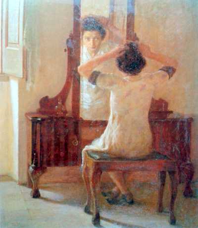 A Lady Combing