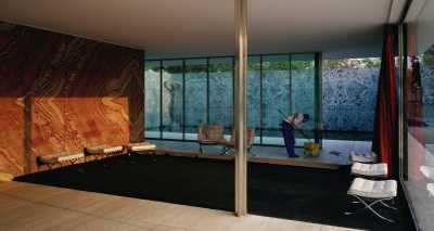 Morning Cleaning, Mies van der Rohe Foundation (Barcelona)