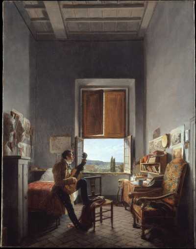 The Artist in His Room at the Villa Medici