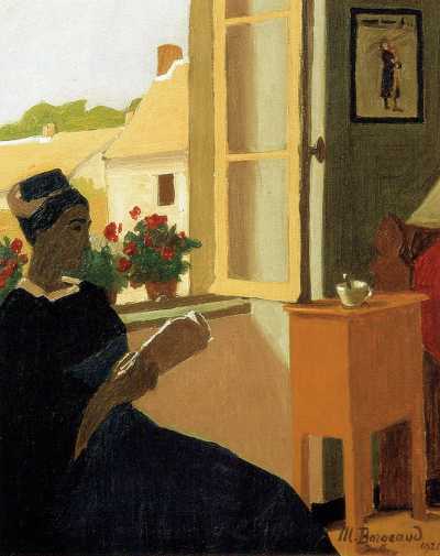 Woman Reading at Her Window