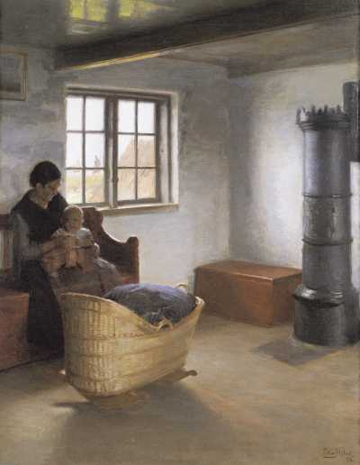  Interior with a Mother and Child