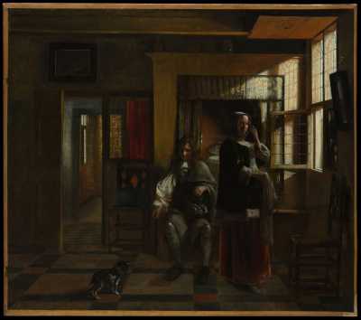 Interior with a Young Couple
