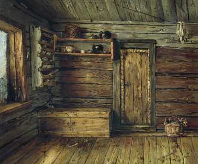 Interior View of the Hut
