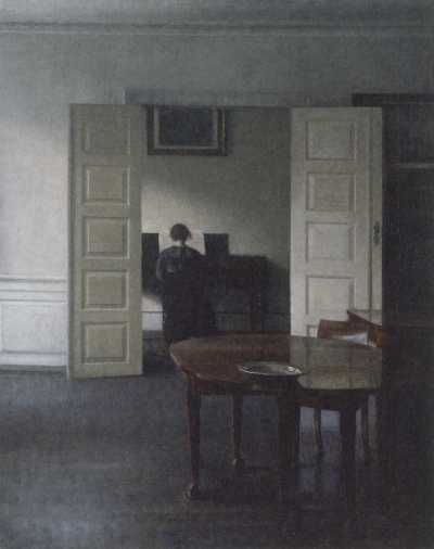 Interior with Ida Playing the Piano