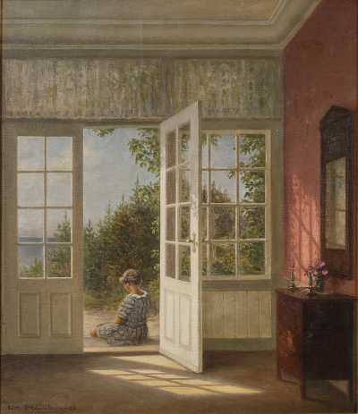 Interior with an Open Door